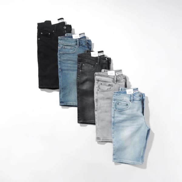 Quần short jean DEFOXX slim co giãn