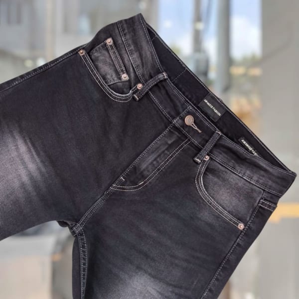 Quần jean Amancio xám wash bạc - Ảnh 3
