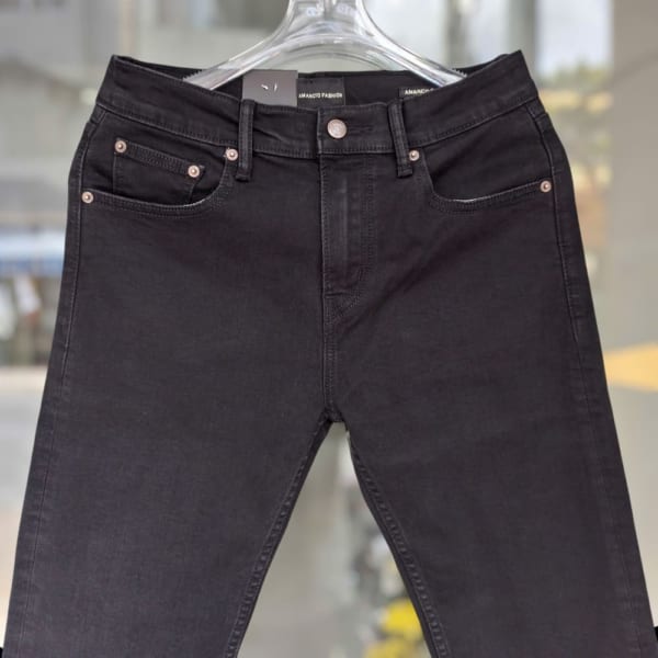 Quần jean Amancio đen slimfit co giãn nhẹ - Ảnh 6