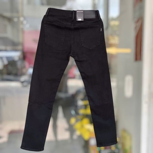 Quần jean Amancio đen slimfit co giãn nhẹ - Ảnh 2