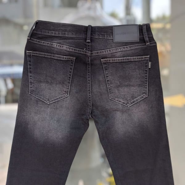 Quần jean Amancio xám wash bạc - Ảnh 5