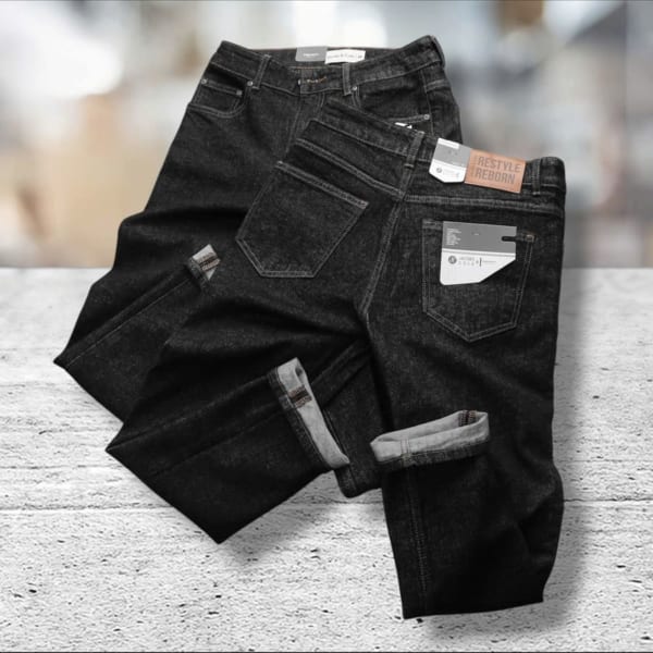 Quần jean jacobs cole ống suông wash rêu - Ảnh 3
