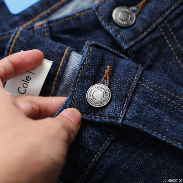 Quần jean Jacobs Cole slim xanh muối tiêu - Ảnh 4
