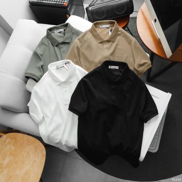 Áo thun Jacobs Cole màu rêu cổ polo lịch sự sang trọng - Ảnh 3