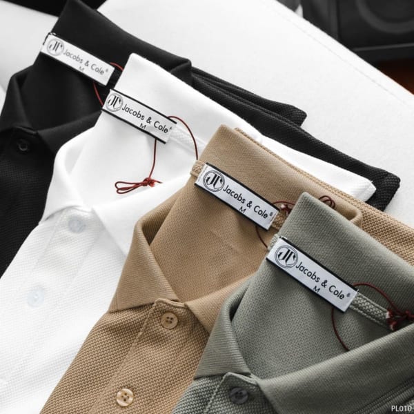 Áo thun Jacobs Cole màu rêu cổ polo lịch sự sang trọng - Ảnh 7
