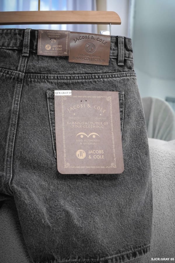 Quần short jean jacobs cole xám Form trên gối - Ảnh 3