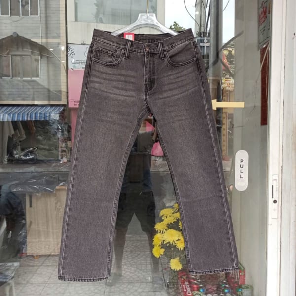 Quần jean ống suông không co giãn size 33 - Ảnh 6