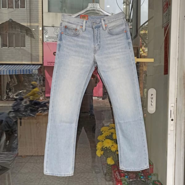 Quần jean ống suông không co giãn size 33 - Ảnh 10