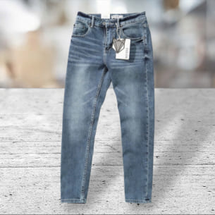 Quần jean nam Defoxx xanh wash