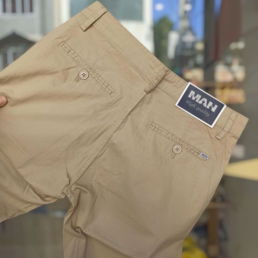 Quần kaki nam màu vàng nhạt - Ảnh 4