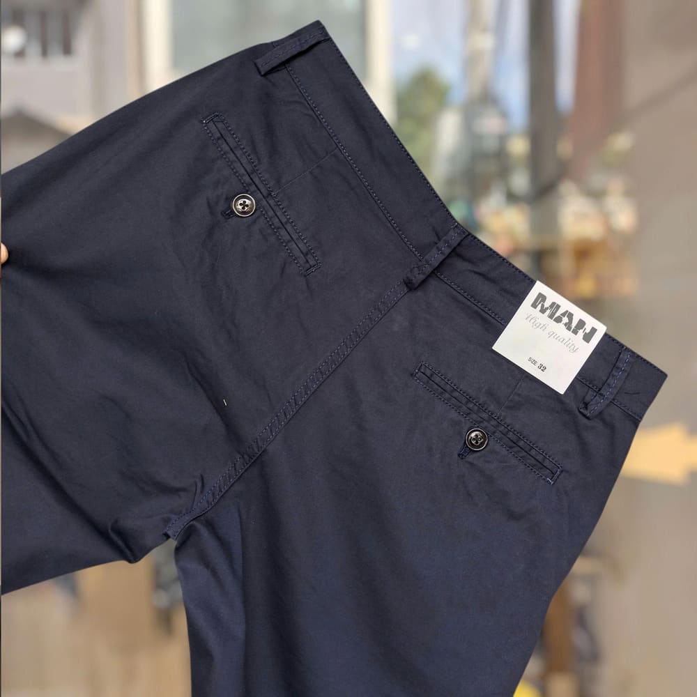 Quần kaki nam túi chéo xanh đen - Ảnh 5