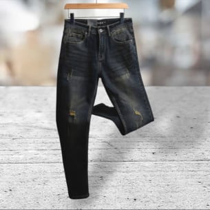 Quần jean nam Jacobs đen rách